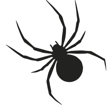 Monocolor spider design motorbike sticker - TenStickers