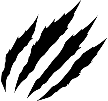 Monocolor scratches design motorbike sticker - TenStickers
