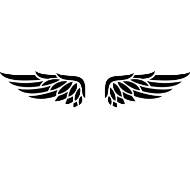 Wings motorbike illustration motorbike sticker - TenStickers