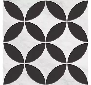 Flower pattern hydraulic bathroom tile sticker - TenStickers