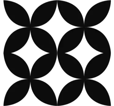 Geometric wall sticker for living room - TenStickers
