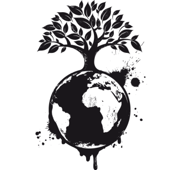 Tree Earth Wall Sticker - TenStickers