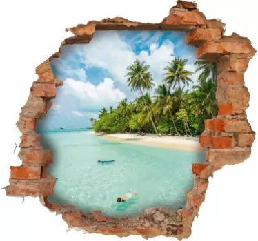 Trickster sea views visual effects wall decal - TenStickers