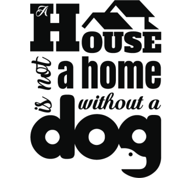 A house is not home quote wall sticker - TenStickers