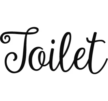 Toilet Door Sticker - TenStickers