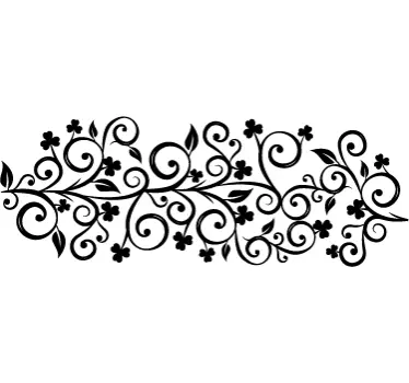 Shamrock Headboard Plant Wall Sticker - TenStickers