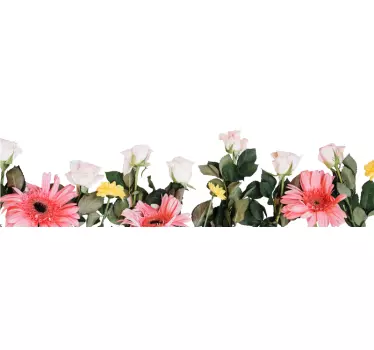Flower wall sticker for kitchen - TenStickers