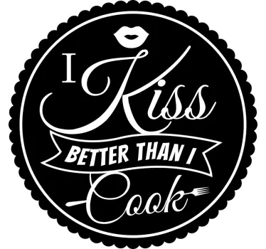 Kiss Cook Wall Sticker - TenStickers