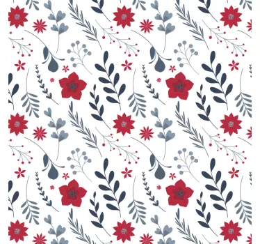 Bathroom furniture sticker flower - TenStickers