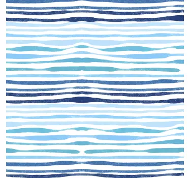 Waves Bathroom Wall Sticker - TenStickers