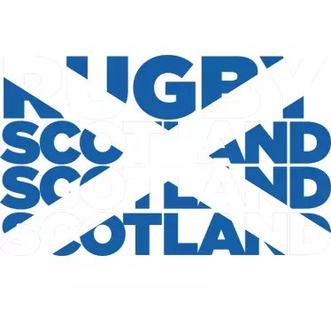Scotland Rugby Wall Sticker - TenStickers