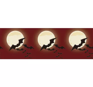Colony of Bats Halloween Wall Sticker - TenStickers