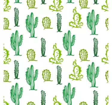 Cacti Collection Furniture decal - TenStickers