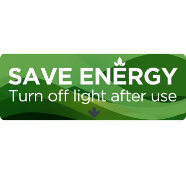 Save Energy Light Switch Sticker - TenStickers