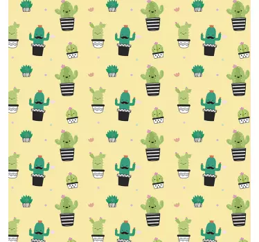 Cacti Wallpaper Sticker - TenStickers