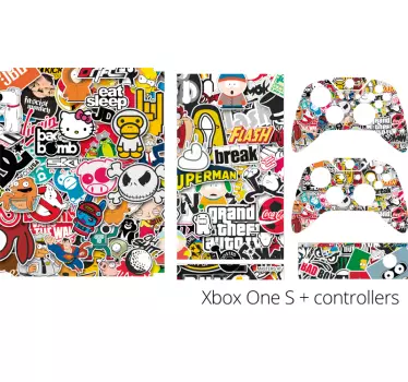 Classic game sticker bomb xbox skin - TenStickers