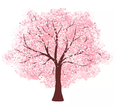 Cherry blossom tree wall sticker - TenStickers