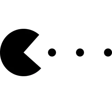Pacman Video Game Laptop Sticker - TenStickers