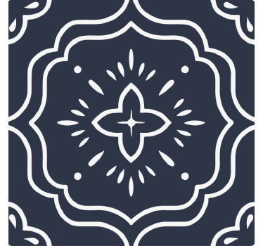 Tile sticker midnight geometric mosaic - TenStickers
