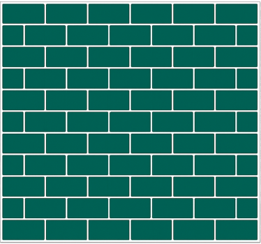 Emerald green bathroom wall sticker - TenStickers