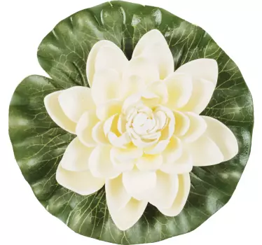 Elegant water lily wall sticker - TenStickers