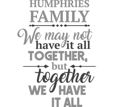 United family living room wall sticker - TenStickers