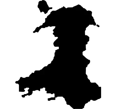 Wales Map Decorative Sticker - TenStickers