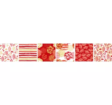 Coral set tile transfer - TenStickers