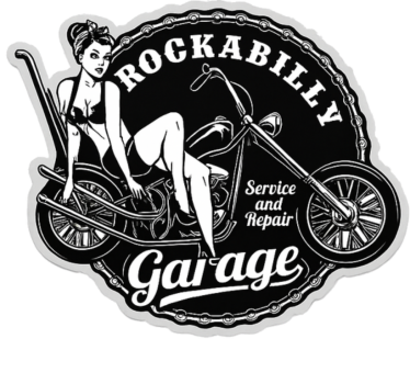 Motorbike sticker classic chopper silhouette - TenStickers