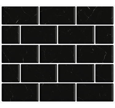 Sticker for tile subtle black marble effect - TenStickers