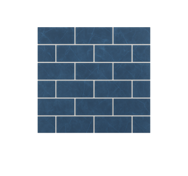 Sticker for tile subtle blue marble design - TenStickers