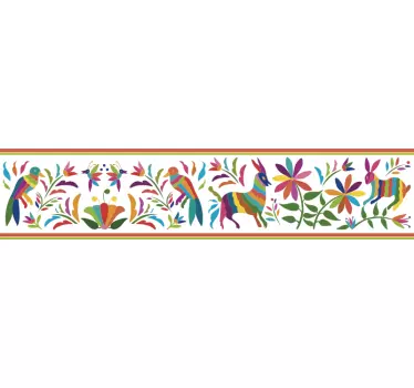 Patterned Animals Wall Sticker - TenStickers