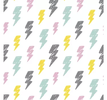 lightning bolt sticker for kids furniture - TenStickers