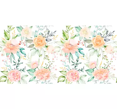 Pink pastel tone pattern furniture sticker - TenStickers