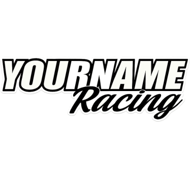 Custom sticker your name racing - TenStickers