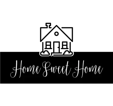 living room home sweet home window sticker - TenStickers