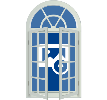 Window view  Living Room Wall Decor - TenStickers