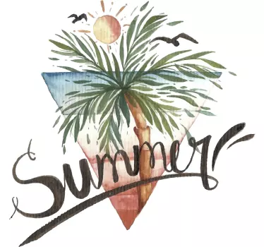 Tropical Palm Tree Summer nature wall sticker - TenStickers