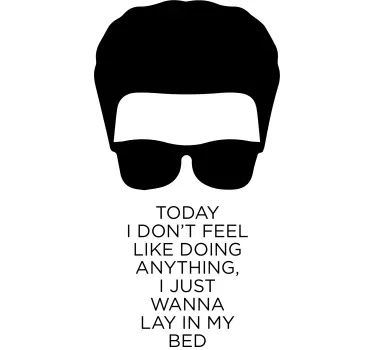 Bruno Mars Lyrics Sticker - TenStickers