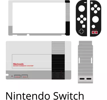 Retro Nintendo video game console switch sticker - TenStickers