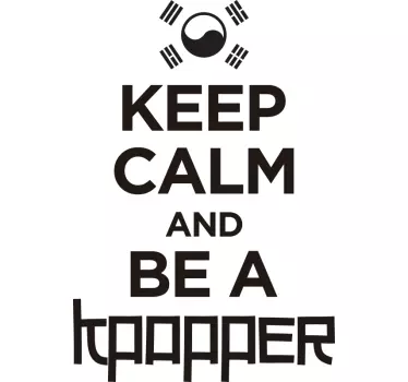 KEEP CALM AND BE A wall decal quote - TenStickers