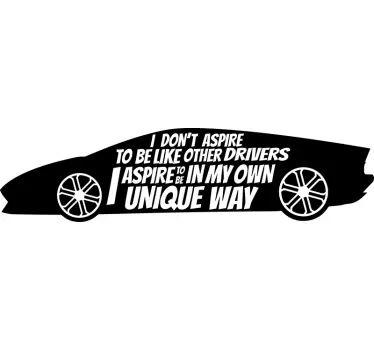 Lewis Hamilton  quote decal - TenStickers