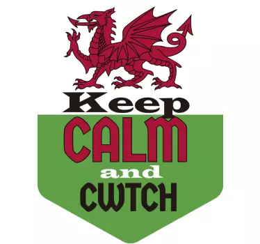 Keep calm and cwtch car decal - TenStickers