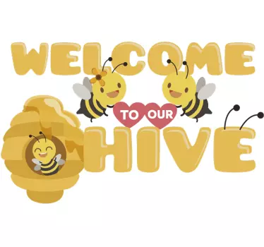 Welcome to our hive insect wall sticker - TenStickers