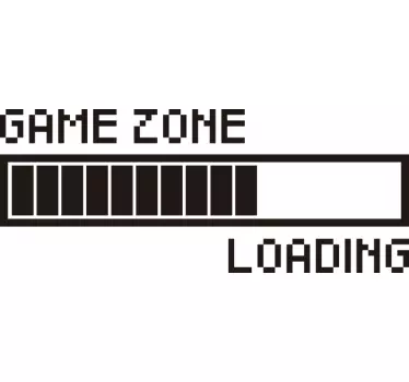Game zone loading video game sticker - TenStickers