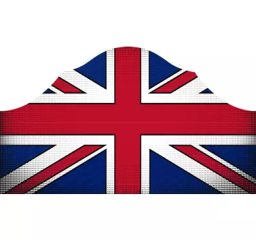 Union jack headboard wall sticker - TenStickers