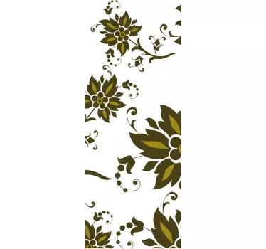 Floral Pattern Decal - TenStickers