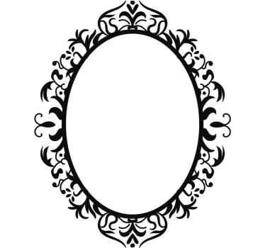 Decorative mirror edge  wall sticker - TenStickers