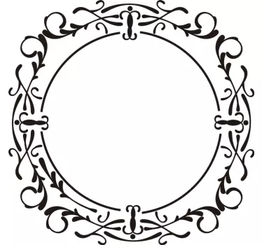 vintage mirror frame  sticker - TenStickers