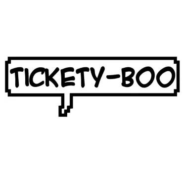 "Tickety boo" mirror sticker wall sticker for bedroom - TenStickers
